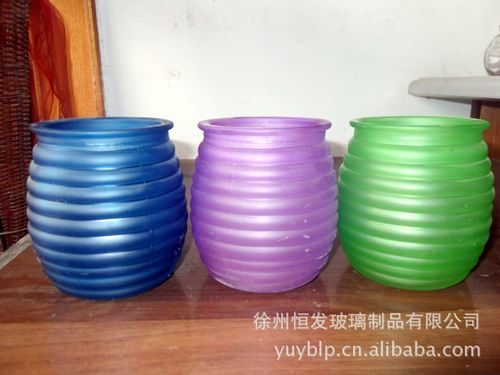 玻璃包装容器-徐州玻璃制品生产厂家专业生产畅销新款玻璃烛台系列(蒙